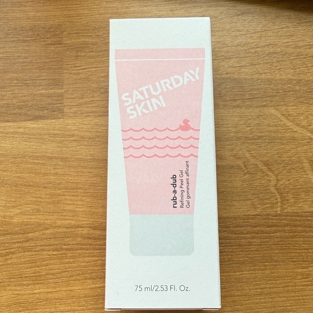 Saturday Skin Rub-a-dub Refining Peel Gel 75ml 2.53oz Exfoliating Face Wash New